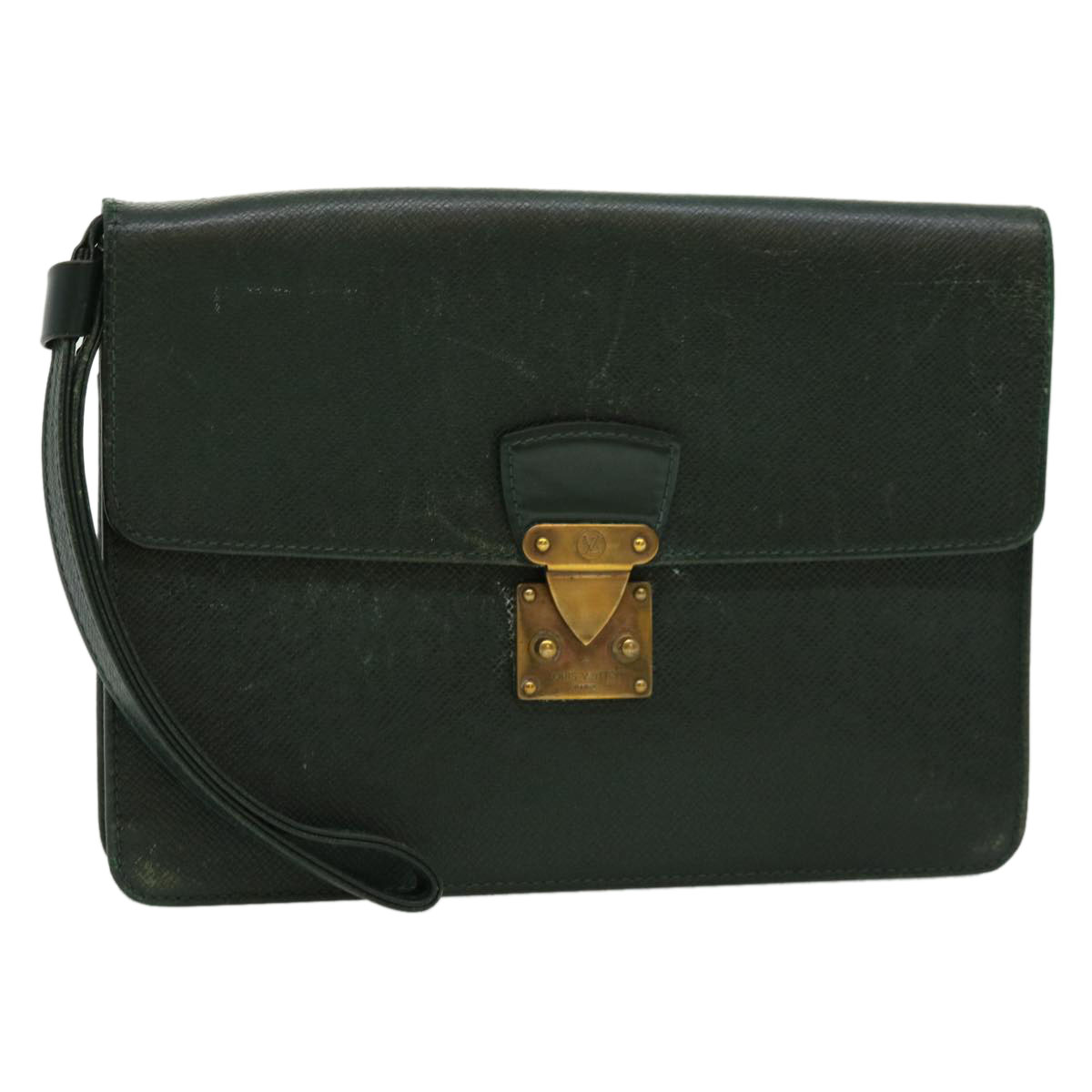 Louis Vuitton Taiga Pochette Kourad Clutch Bag Epicea M30194 Lv Auth Ti670